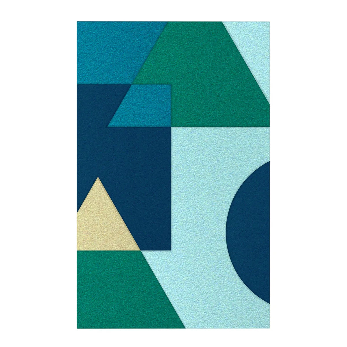 Acoustic Wall Art Panels SHAPES 3 ocean swatch on white background Decormania UK